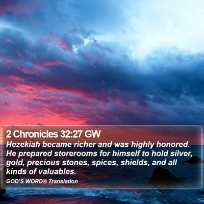 2 Chronicles 32:27 GW Bible Verse Image