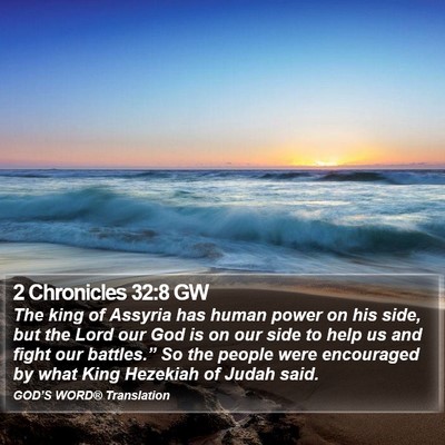 2 Chronicles 32:8 GW Bible Verse Image