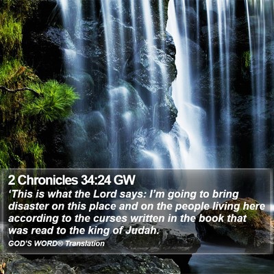 2 Chronicles 34:24 GW Bible Verse Image