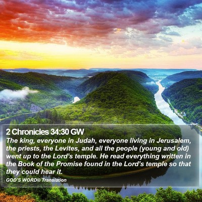2 Chronicles 34:30 GW Bible Verse Image