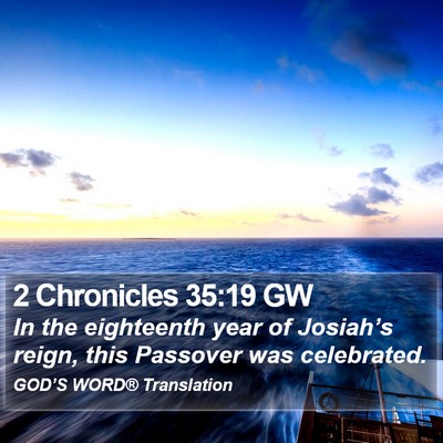 2 Chronicles 35:19 GW Bible Verse Image