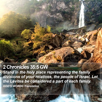 2 Chronicles 35:5 GW Bible Verse Image