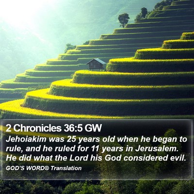 2 Chronicles 36:5 GW Bible Verse Image