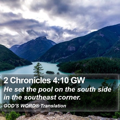 2 Chronicles 4:10 GW Bible Verse Image
