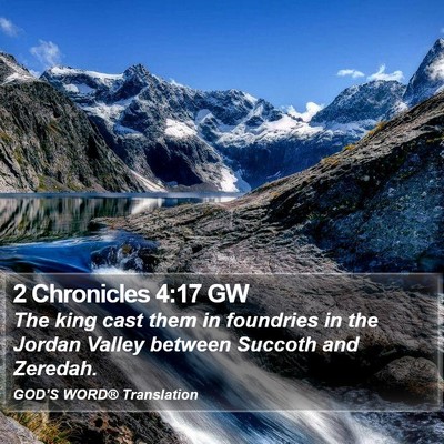 2 Chronicles 4:17 GW Bible Verse Image