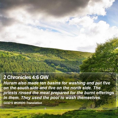 2 Chronicles 4:6 GW Bible Verse Image
