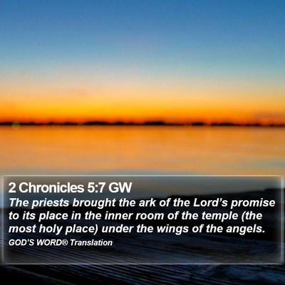 2 Chronicles 5:7 GW Bible Verse Image