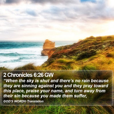 2 Chronicles 6:26 GW Bible Verse Image