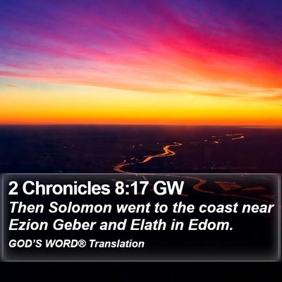 2 Chronicles 8:17 GW Bible Verse Image