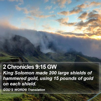 2 Chronicles 9:15 GW Bible Verse Image