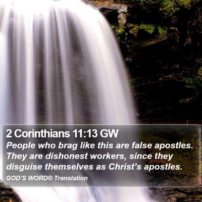 2 Corinthians 11:13 GW Bible Verse Image