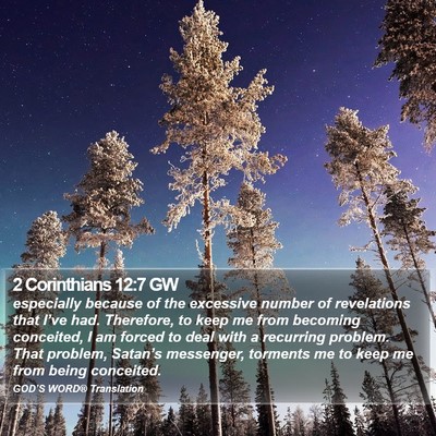 2 Corinthians 12:7 GW Bible Verse Image