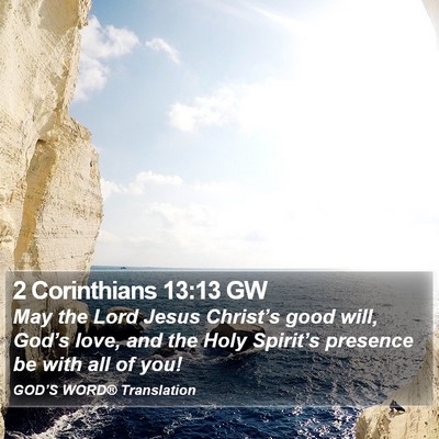 2 Corinthians 13:13 GW Bible Verse Image