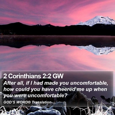 2 Corinthians 2:2 GW Bible Verse Image