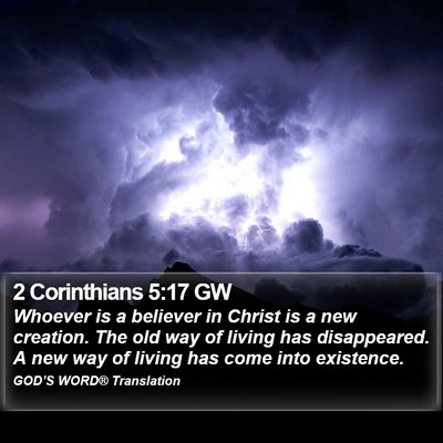 2 Corinthians 5:17 GW Bible Verse Image
