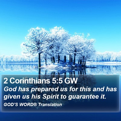 2 Corinthians 5:5 GW Bible Verse Image