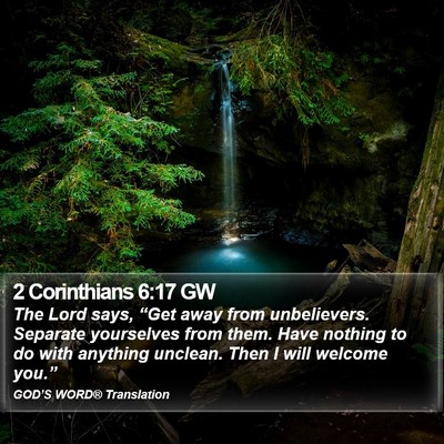 2 Corinthians 6:17 GW Bible Verse Image