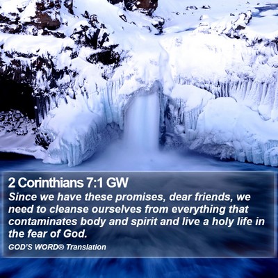 2 Corinthians 7:1 GW Bible Verse Image