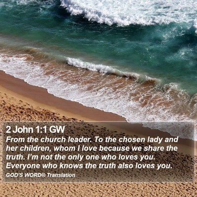2 John 1:1 GW Bible Verse Image