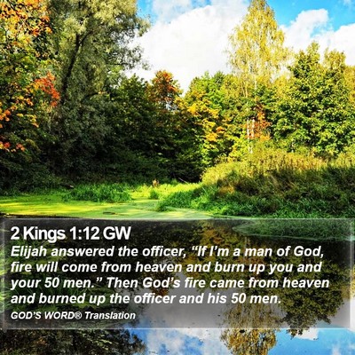 2 Kings 1:12 GW Bible Verse Image