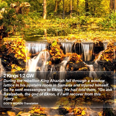 2 Kings 1:2 GW Bible Verse Image