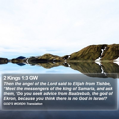 2 Kings 1:3 GW Bible Verse Image