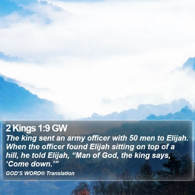 2 Kings 1:9 GW Bible Verse Image