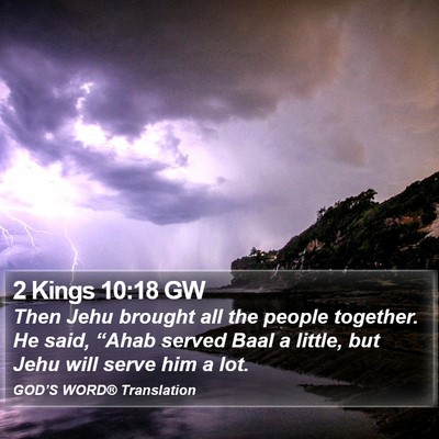 2 Kings 10:18 GW Bible Verse Image