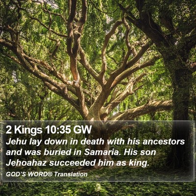 2 Kings 10:35 GW Bible Verse Image