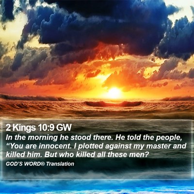 2 Kings 10:9 GW Bible Verse Image