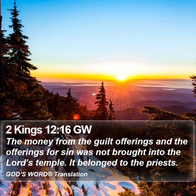 2 Kings 12:16 GW Bible Verse Image
