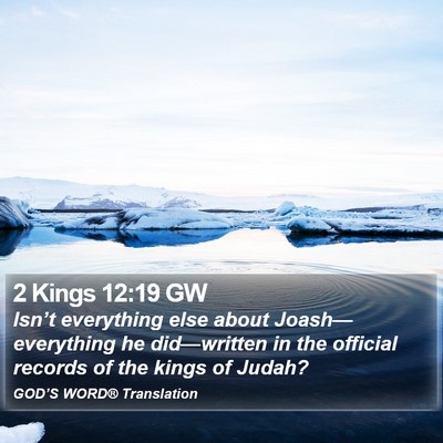 2 Kings 12:19 GW Bible Verse Image