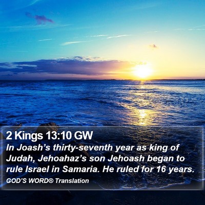 2 Kings 13:10 GW Bible Verse Image