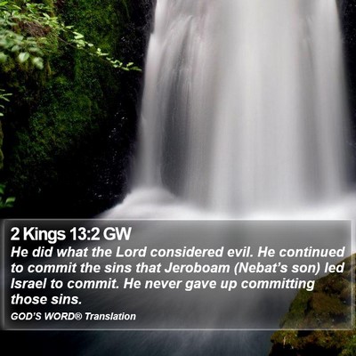 2 Kings 13:2 GW Bible Verse Image
