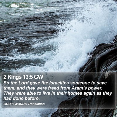 2 Kings 13:5 GW Bible Verse Image