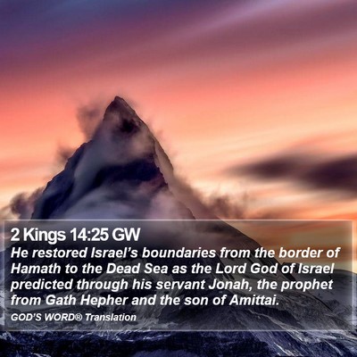 2 Kings 14:25 GW Bible Verse Image
