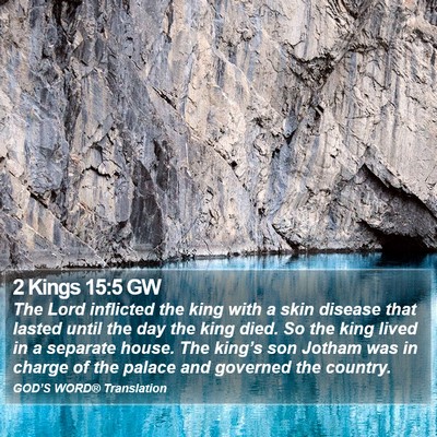 2 Kings 15:5 GW Bible Verse Image