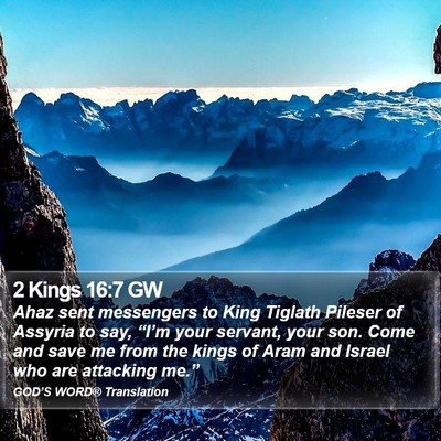 2 Kings 16:7 GW Bible Verse Image