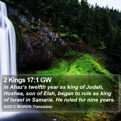 2 Kings 17:1 GW Bible Verse Image