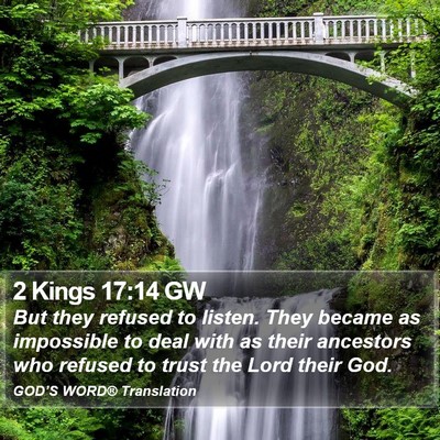 2 Kings 17:14 GW Bible Verse Image