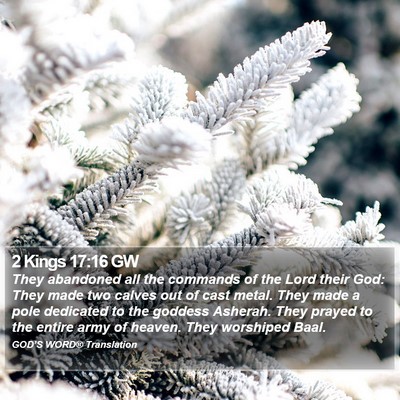 2 Kings 17:16 GW Bible Verse Image