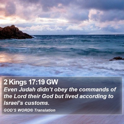 2 Kings 17:19 GW Bible Verse Image