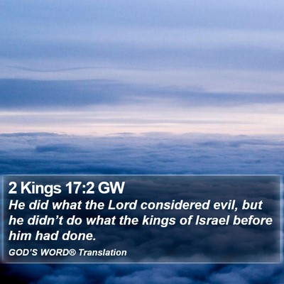 2 Kings 17:2 GW Bible Verse Image