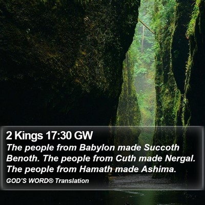 2 Kings 17:30 GW Bible Verse Image