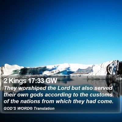 2 Kings 17:33 GW Bible Verse Image