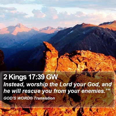 2 Kings 17:39 GW Bible Verse Image