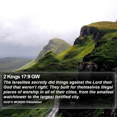 2 Kings 17:9 GW Bible Verse Image