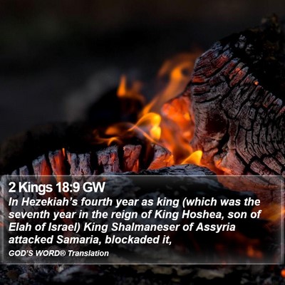 2 Kings 18:9 GW Bible Verse Image