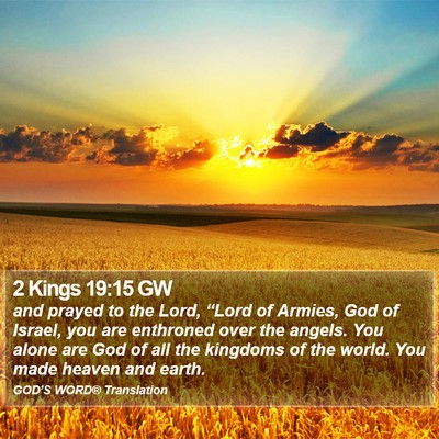 2 Kings 19:15 GW Bible Verse Image
