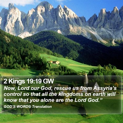 2 Kings 19:19 GW Bible Verse Image